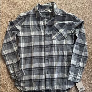 Vans boys grey Plaid Shirt
